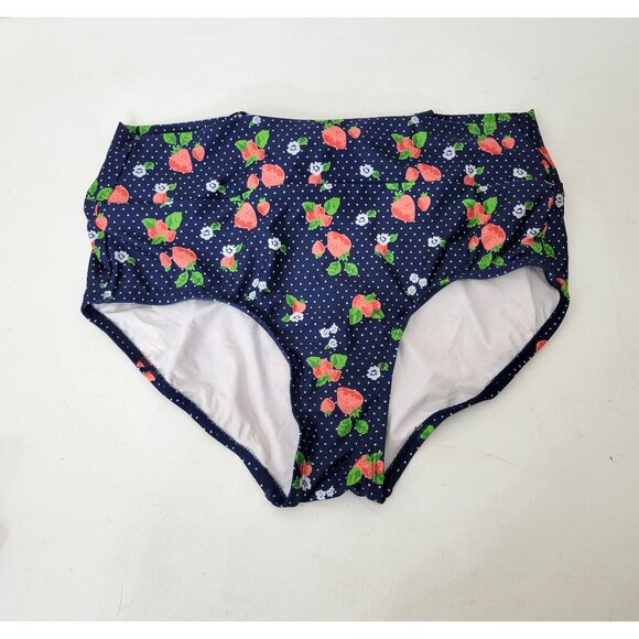 ModCloth Retro Floral High-Waisted Bikini Set Size X-Large - Picture 5 of 8